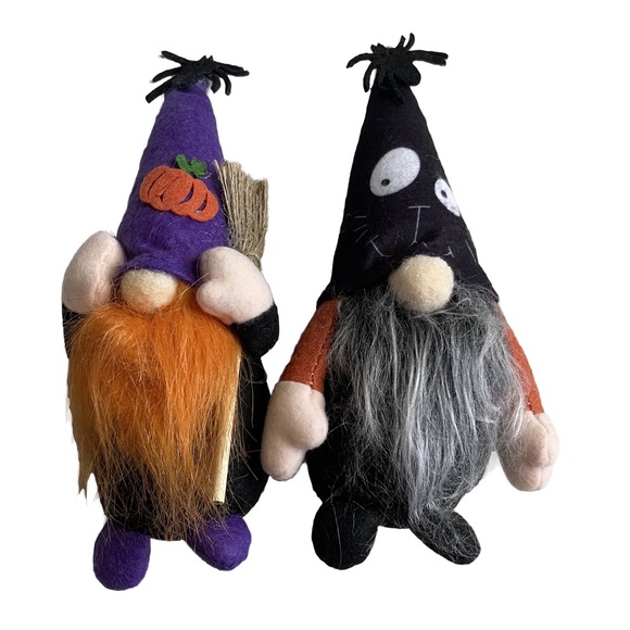 MezoJaoie Other - Halloween Faceless Gnome Dolls With spooky eye and pumpkin detail Set (2)